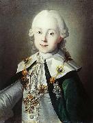 unknow artist Portrait of Paul of Russia dressed as Chevalier of the Order of St. Andrew oil painting on canvas